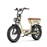 ONESPORT W77 Electric Bike - 250W  Motor Battery 48V18AH 20” Wheels  Oil Brake - Beige